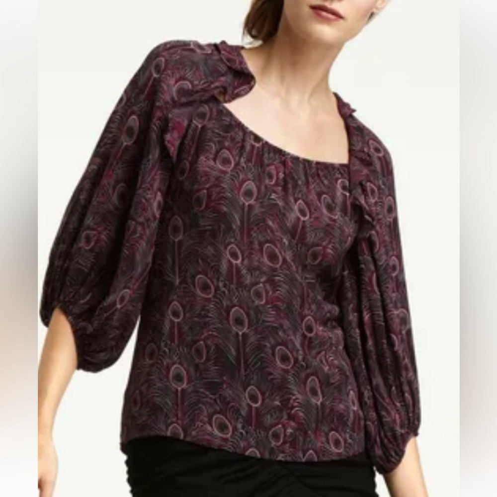 NANETTE LEPORE SILK BLOUSE